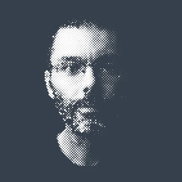 Портрет бородатого чоловіка — стоковий вектор