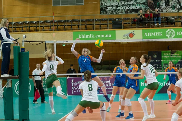 Odessa Güney Ukrayna Ekim 2019 Avrupa Kadınlar Voleybol Şampiyonası Voleybol — Stok fotoğraf