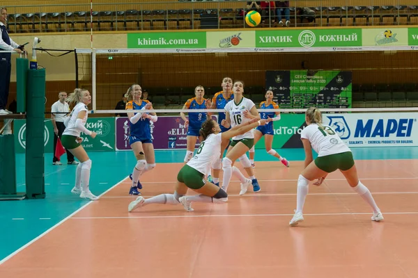 Odessa Güney Ukrayna Ekim 2019 Avrupa Kadınlar Voleybol Şampiyonası Voleybol — Stok fotoğraf