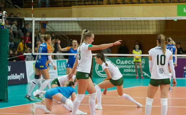 Odessa Sul Ucrânia Outubro 2019 Campeonato Europeu Voleibol Feminino Quadra — Fotografia de Stock