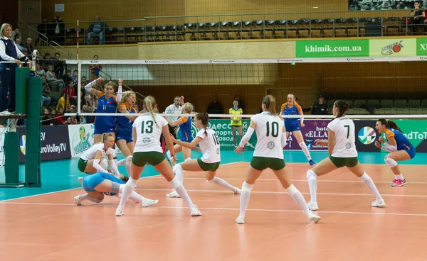 Odessa Sud Ukraine Octobre 2019 Championnat Europe Volleyball Féminin Terrain — Photo