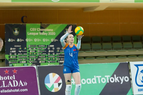 Odessa Süden Ukraine Oktober 2019 Volleyball Europameisterschaft Der Frauen Volleyballfeld — Stockfoto