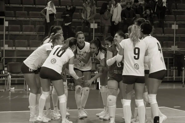 Odessa Sul Ucrânia Outubro 2019 Campeonato Europeu Voleibol Feminino Quadra — Fotografia de Stock