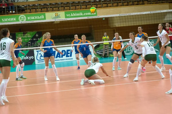 Odessa Sud Ukraine Octobre 2019 Championnat Europe Volleyball Féminin Terrain — Photo