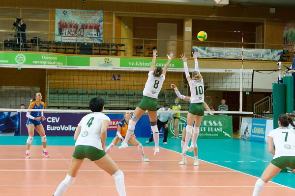 Odessa Güney Ukrayna Ekim 2019 Avrupa Kadınlar Voleybol Şampiyonası Voleybol — Stok fotoğraf