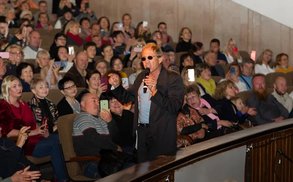 Odessa Ukraina Nov 2019 Konsertföreställning Adriano Celentano Solist Musikgruppen Adolfo — Stockfoto