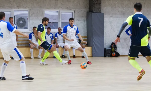 Odessa Ucrânia Outubro 2019 Jogadores Locais Não Identificados Jogam Futebol — Fotografia de Stock