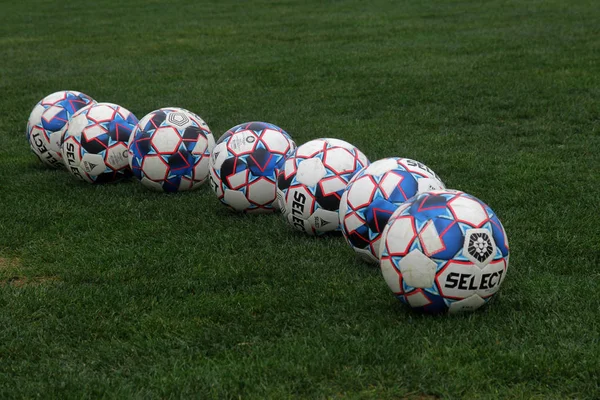 Odessa Ucrânia Cerca 2019 Bola Oficial Futebol Temporada Torneios Grama — Fotografia de Stock