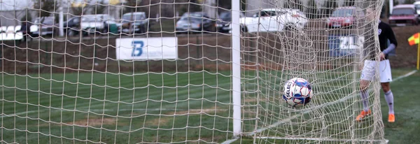 Odessa Ukraine Circa 2019 Official Soccer Ball Tournament Season Grass — Stock Photo, Image