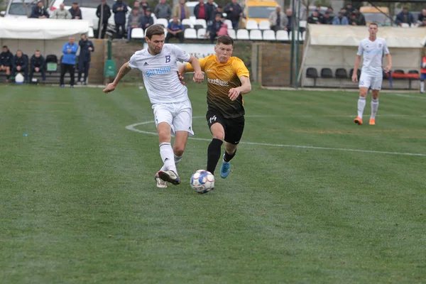 Odessa Ukraine Circa 2019 Fußballer Der Lokalen Fußballmannschaft Während Eines — Stockfoto