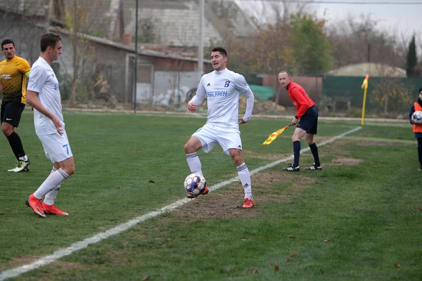 Odessa Ukrayna Circa 2019 Kötü Bir Futbol Sahasında Bölgesel Derby — Stok fotoğraf