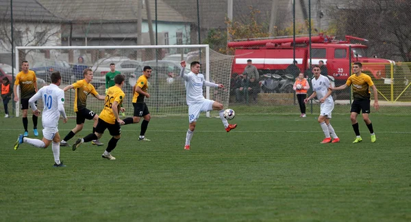 Odessa Ucrania Circa 2019 Futbolistas Del Equipo Local Fútbol Durante — Foto de Stock