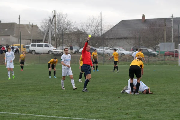 Odessa Ukraine Circa 2019 Footballers Local Football Team Game Regional — Stock Photo, Image