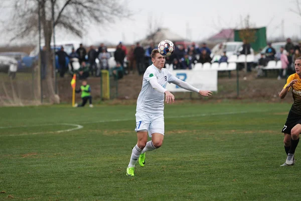 Odessa Ukraine Circa 2019 Fußballer Der Lokalen Fußballmannschaft Während Eines — Stockfoto