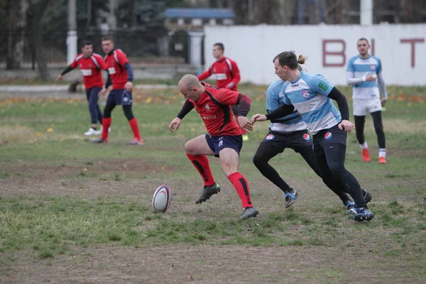 Odessa Ukraine November 2019 Local Rugby Clubs Engaged Fierce Fight — Stock Photo, Image