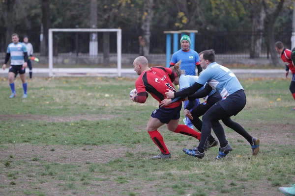 Odessa Ucraina Noiembrie 2019 Cluburile Locale Rugby Angajat Într Luptă — Fotografie, imagine de stoc