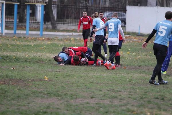 Odessa Ukraine November 2019 Local Rugby Clubs Engaged Fierce Fight — Stock Photo, Image