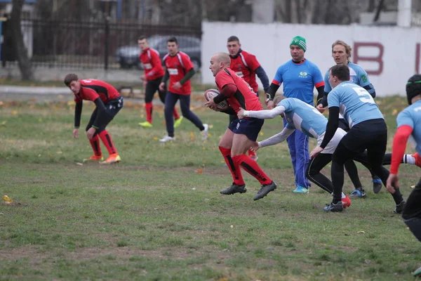 Odessa Ukraine November 2019 Local Rugby Clubs Engaged Fierce Fight — Stock Photo, Image
