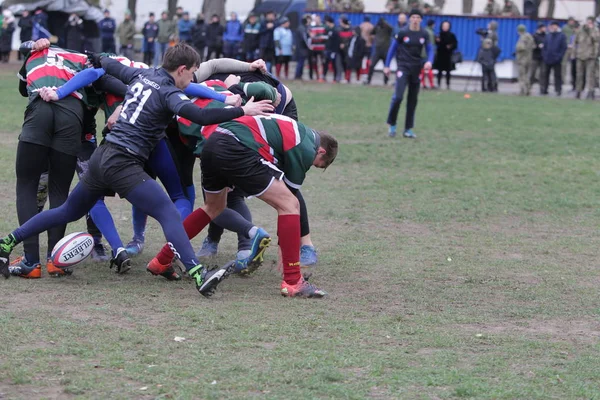 Odessa Ukrayna Kasım 2019 Rugby Derbisi Turnuvasında Yerel Ragbi Kulüpleri — Stok fotoğraf