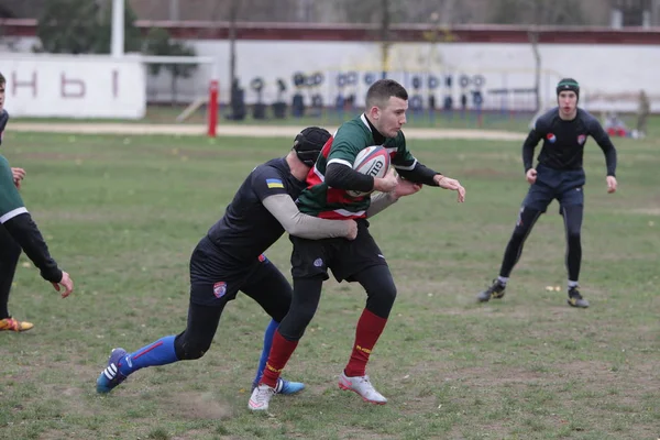 Odessa Ukraine November 2019 Local Rugby Clubs Engaged Fierce Fight — Stock Photo, Image