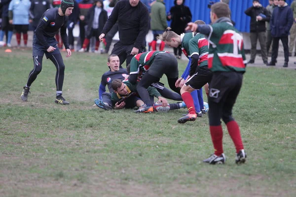 Odessa Ucrania Noviembre 2019 Clubes Locales Rugby Participan Una Lucha —  Fotos de Stock