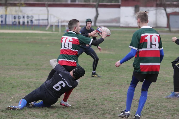 Odessa Ukrayna Kasım 2019 Rugby Derbisi Turnuvasında Yerel Ragbi Kulüpleri — Stok fotoğraf