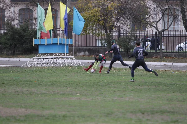 Odessa Ucrânia Novembro 2019 Clubes Locais Rugby Envolvidos Uma Luta — Fotografia de Stock