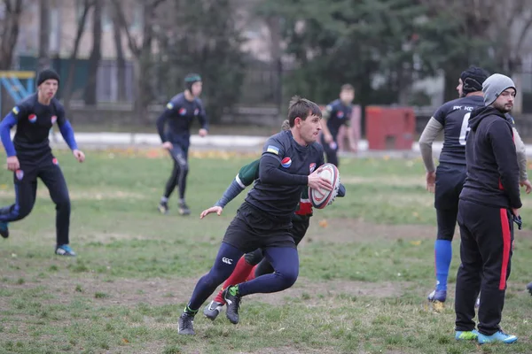 Odessa Ucrânia Novembro 2019 Clubes Locais Rugby Envolvidos Uma Luta — Fotografia de Stock