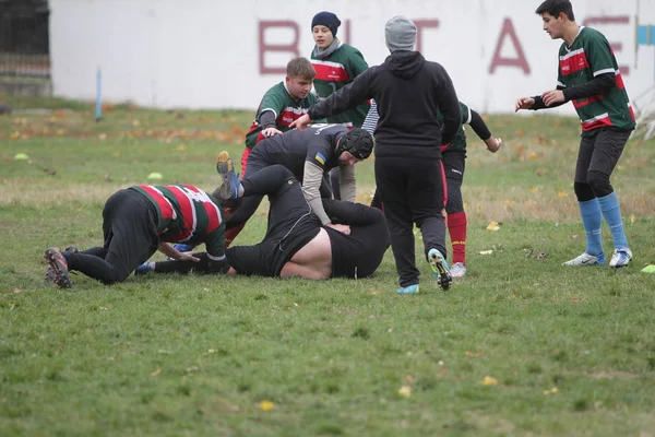 Odessa Ukraine November 2019 Local Rugby Clubs Engaged Fierce Fight — Stock Photo, Image