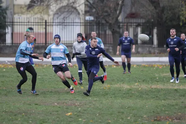 Odessa Ukraine November 2019 Lokale Rugby Clubs Lieferten Sich Auf — Stockfoto