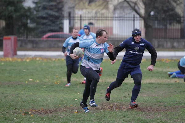 Odessa Ukraina Listopada 2019 Lokalne Kluby Rugby Zaangażowane Zaciekłą Walkę — Zdjęcie stockowe