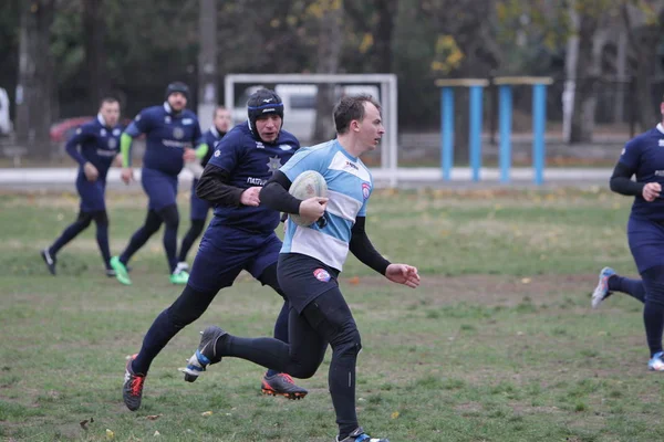 Odessa Ucrânia Novembro 2019 Clubes Locais Rugby Envolvidos Uma Luta — Fotografia de Stock