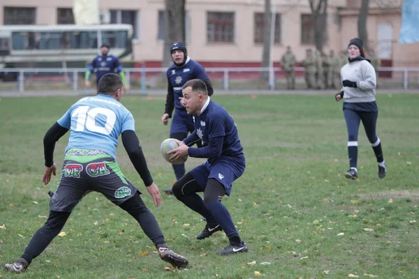 Odessa Ukraine November 2019 Local Rugby Clubs Engaged Fierce Fight — Stock Photo, Image