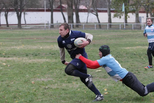 Odessa Ucraina Novembre 2019 Club Locali Rugby Impegnati Feroci Combattimenti — Foto Stock