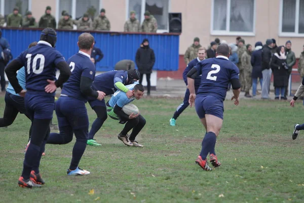 Odessa Ucrania Noviembre 2019 Clubes Locales Rugby Participan Una Lucha — Foto de Stock