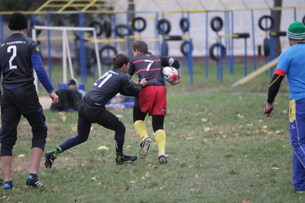 Odessa Ukraine November 2019 Local Rugby Clubs Engaged Fierce Fight — Stock Photo, Image