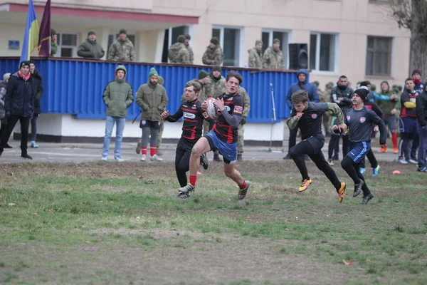 Odessa Ucrania Noviembre 2019 Clubes Locales Rugby Participan Una Lucha —  Fotos de Stock