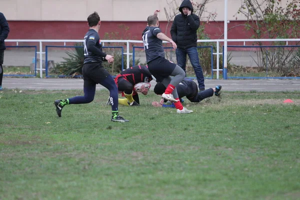 Odessa Ucrania Noviembre 2019 Clubes Locales Rugby Participan Una Lucha —  Fotos de Stock