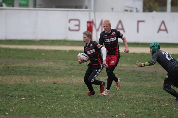 Odessa Ucrania Noviembre 2019 Clubes Locales Rugby Participan Una Lucha — Foto de Stock