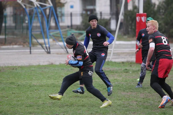 Odessa Ukraine November 2019 Local Rugby Clubs Engaged Fierce Fight — Stock Photo, Image