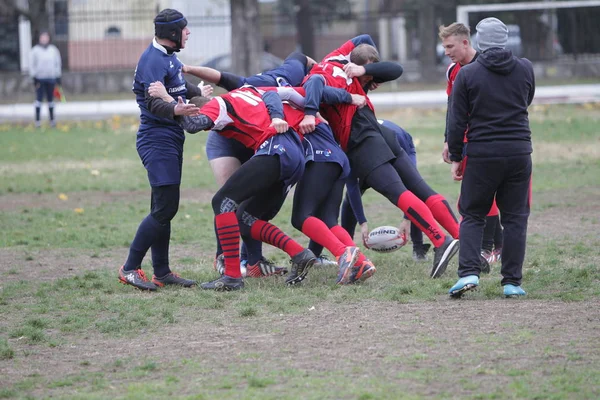 Odessa Ucrania Noviembre 2019 Clubes Locales Rugby Participan Una Lucha —  Fotos de Stock