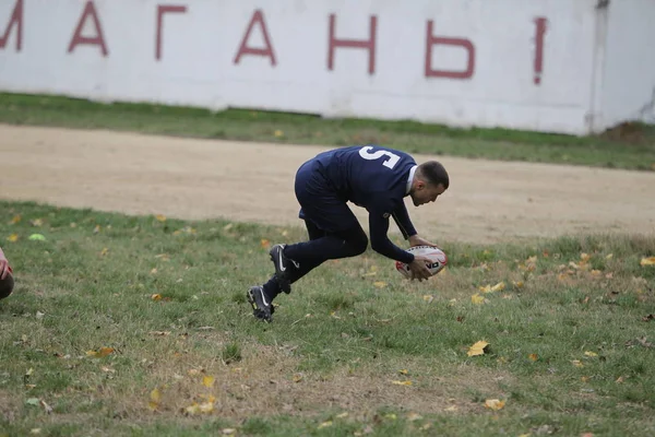 Odessa Ukraina November 2019 Lokala Rugbyklubbar Som Deltar Hård Kamp — Stockfoto