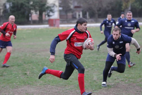 Odessa Ukraina Listopada 2019 Lokalne Kluby Rugby Zaangażowane Zaciekłą Walkę — Zdjęcie stockowe