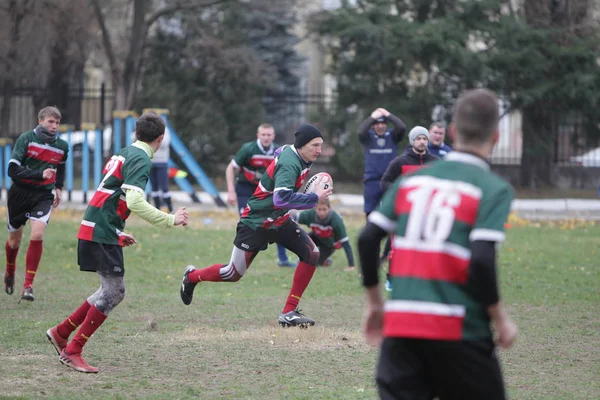 Odessa Ucrania Noviembre 2019 Clubes Locales Rugby Participan Una Lucha —  Fotos de Stock