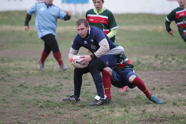 Odessa Ucrania Noviembre 2019 Clubes Locales Rugby Participan Una Lucha —  Fotos de Stock