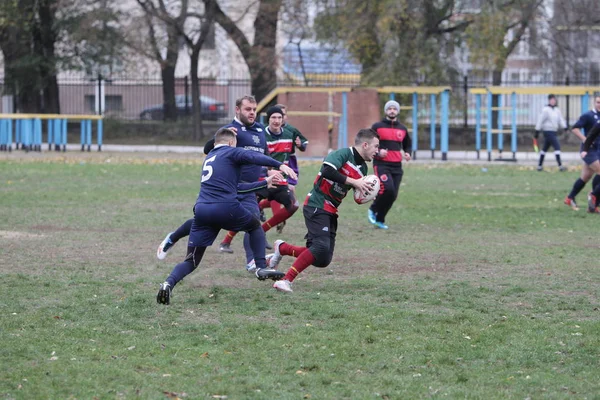 Odessa Ucraina Noiembrie 2019 Cluburile Locale Rugby Angajat Într Luptă — Fotografie, imagine de stoc