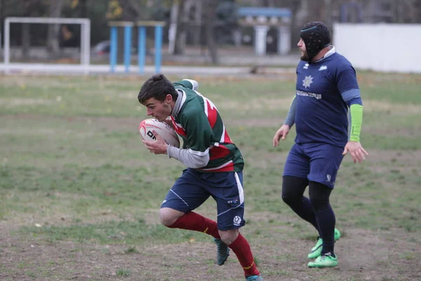 Odessa Ucrania Noviembre 2019 Clubes Locales Rugby Participan Una Lucha —  Fotos de Stock