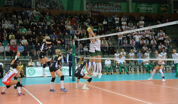 Odessa Yuzhny Ucrania Noviembre 2019 Campeonato Europeo Voleibol Femenino Liga — Foto de Stock