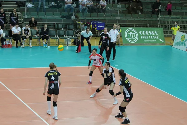 Odessa Yuzhny Ucrânia Novembro 2019 Campeonato Europeu Voleibol Feminino Liga — Fotografia de Stock