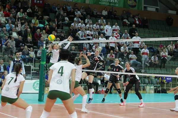 Odessa Yuzhny Ucrania Noviembre 2019 Campeonato Europeo Voleibol Femenino Liga — Foto de Stock